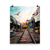 Train in Maeklong Market