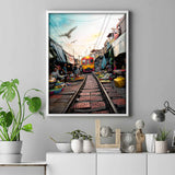 Train in Maeklong Market