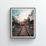 Train in Maeklong Market