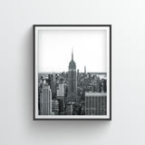 NYC Skyline - Black and White