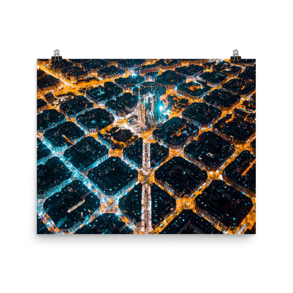 Barcelona From Above - Night